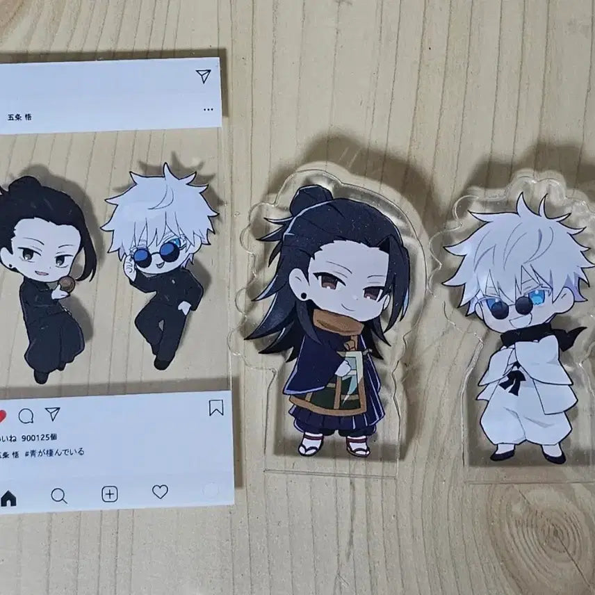 [BUNJANG] Jujutsu Kaisen Acrylic Corotto Gojo &amp; Geto Bundle Set / 주술회전 비공굿 아크릴 코롯토 고죠랑 게토 일괄로 팝니다