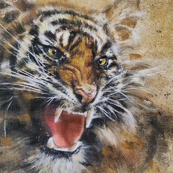 [BUNJANG] Original Oil Painting - Tiger / 호랑이   유화
