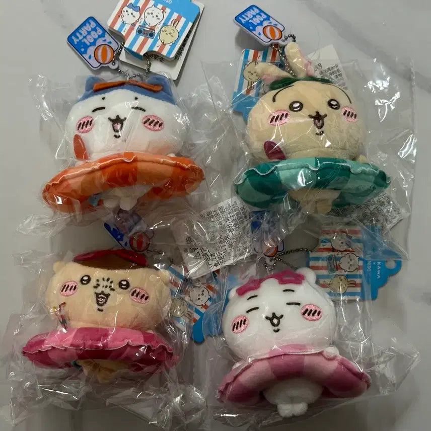 [BUNJANG] Chiikawa Summer Tube Mascot Bundle Set / 치이카와 미니소 여름 튜브 마스코트