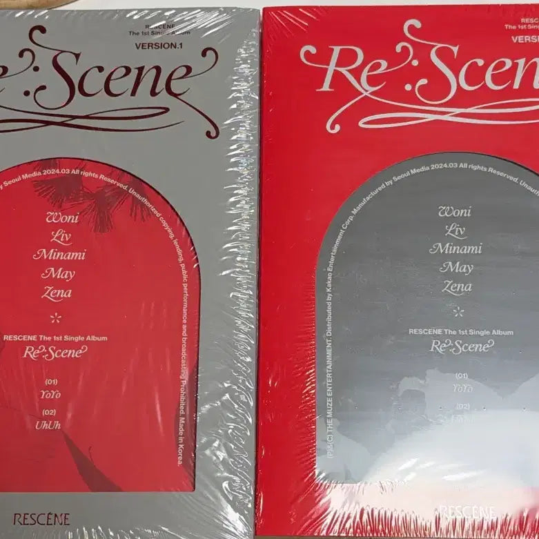 [BUNJANG] re:scene Debut Album Bundle Set (Sealed) / 리센느 re:scene 앨범 미개봉 두 버전 일괄
