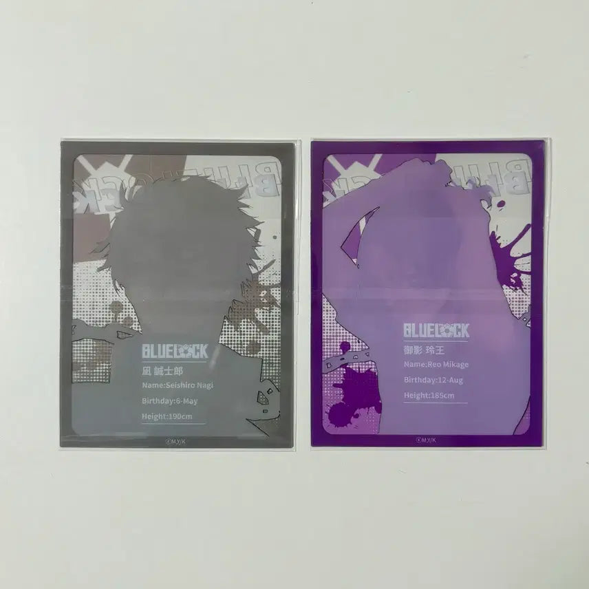 [BUNJANG] Blue Lock Nagi &amp; Reo Clear Card Bundle Set / 블루록 나기 레오 클리어 카드 일괄 판매