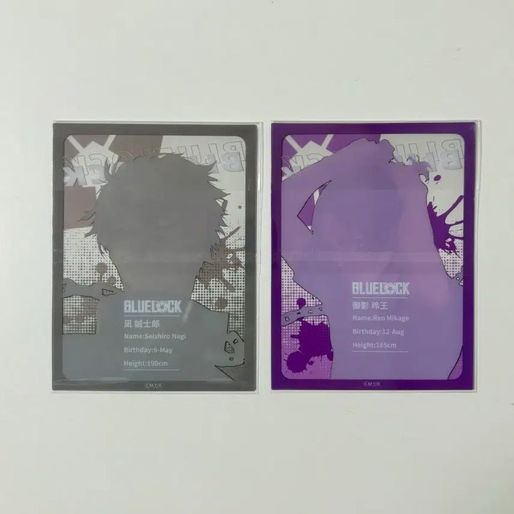 [BUNJANG] Blue Lock Nagi &amp; Reo Clear Card Bundle Set / 블루록 나기 레오 클리어 카드 일괄 판매