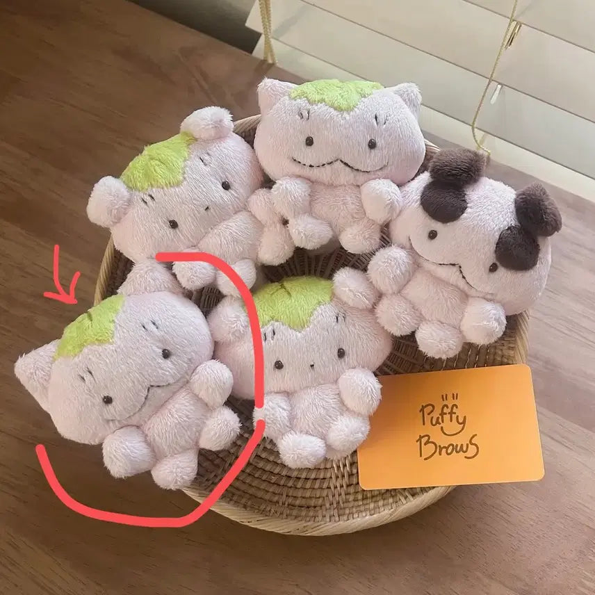 [BUNJANG] PuffyBrows Handmade Stuffed Doll Cherry Blossom Ver. / 퍼피브라우즈 puffybrows 핸드메이드 인형 수제인형