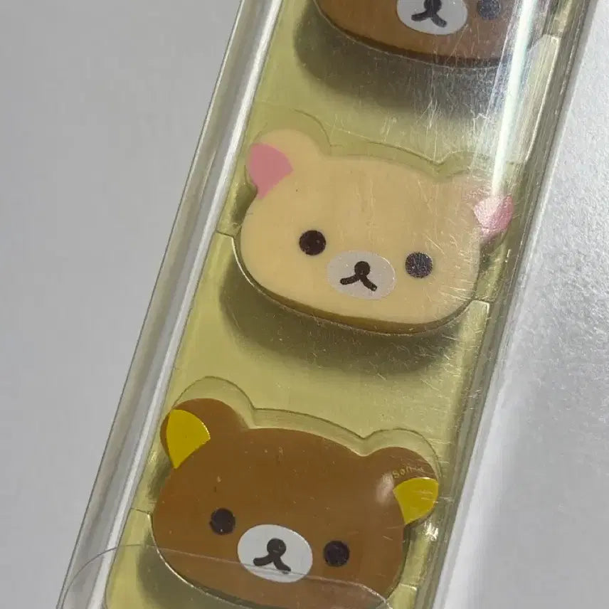 [BUNJANG] Rilakkuma &amp; Korilakkuma Eraser Set (5 pcs) / 리락쿠마 코리락쿠마 지우개 5개세트