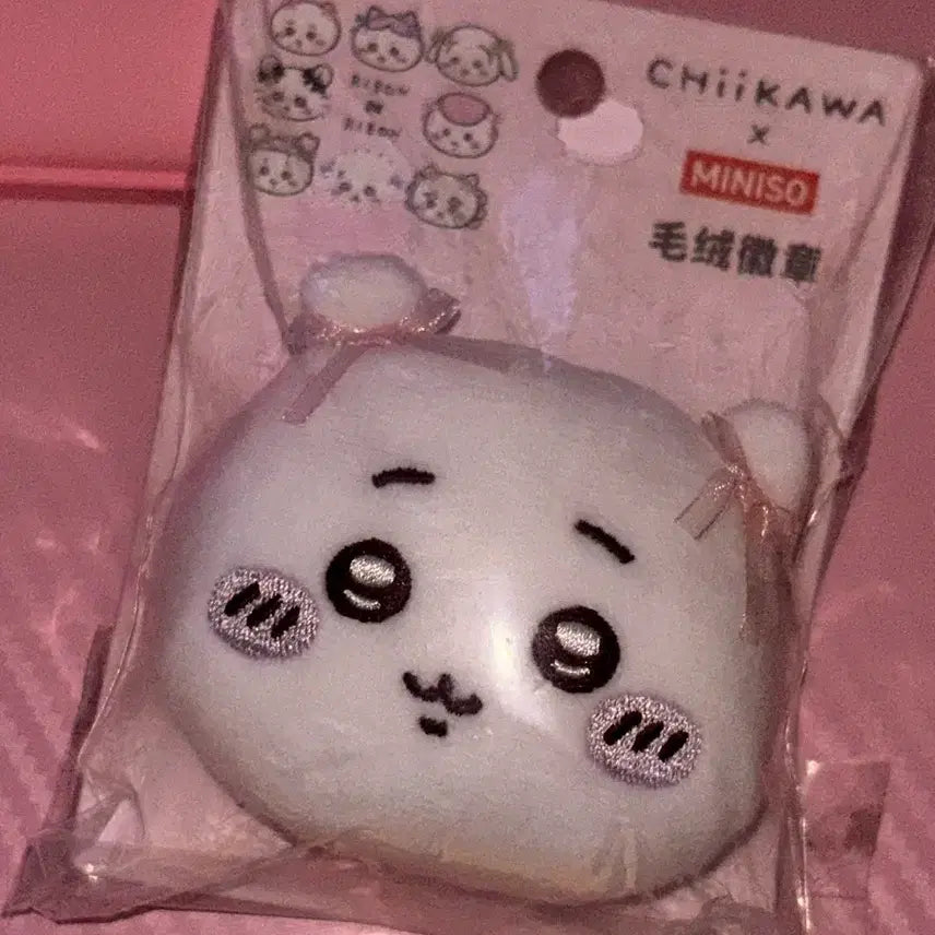 [BUNJANG] Miniso Ribbon Chiikawa Badge (Sealed) / 미개봉 중치마 미니소 리본 치이카와 뱃지 판매합니다