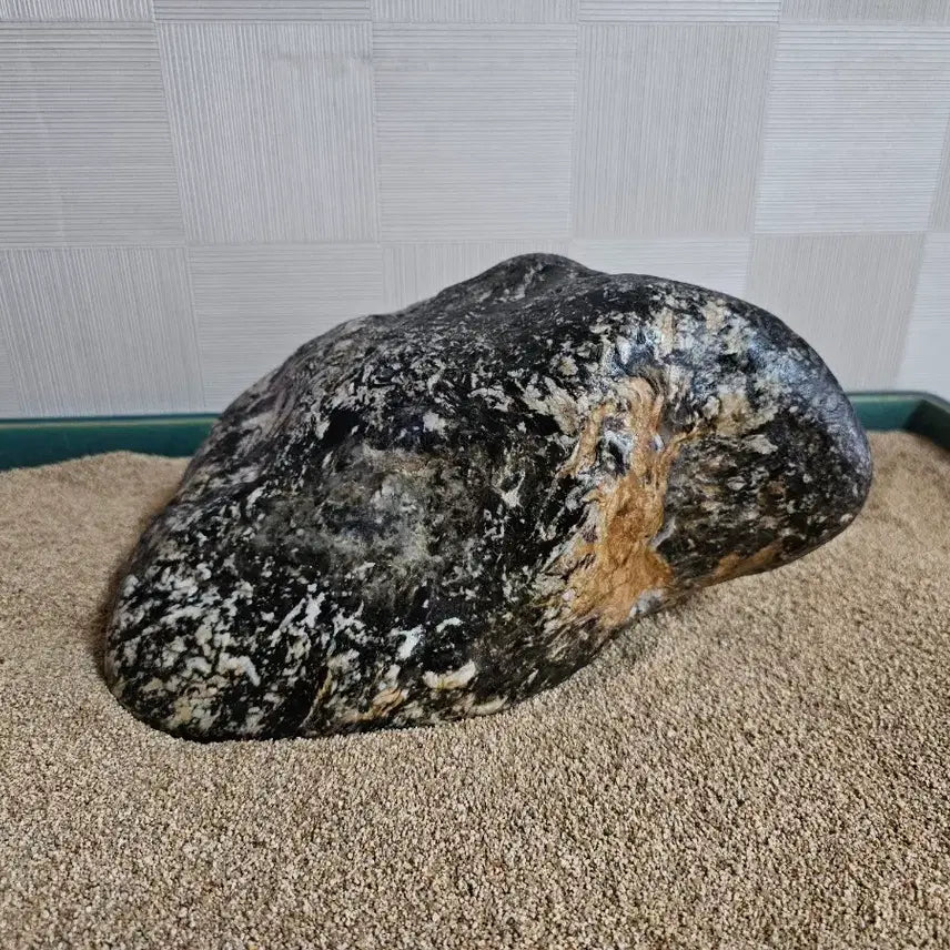 [BUNJANG] Leopard Stone Toad Figurine (Approx. 29cm) / 호피석 두꺼비 호피석입니다 크기 29센치정도