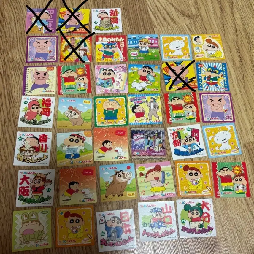 [BUNJANG] Crayon Shin-chan Classic Chocobi Sticker (Single) / 짱구 고전 초코비씰 스티커 장당 3000