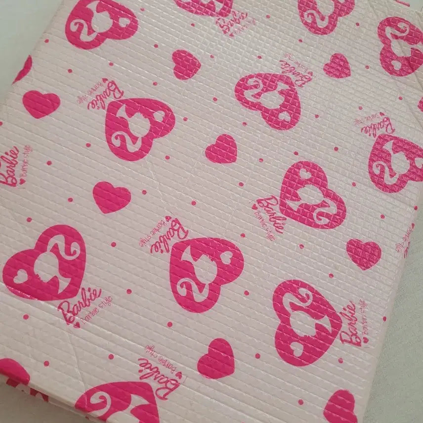 [BUNJANG] Bobby Heart Pattern Mat Import Limited Edition Floor Mat / 바비 하트 패턴 매트 수입 돗자리 한저판