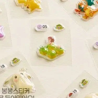 [BUNJANG] Pokemon Pocopia BongBong Stickers 05 / 포켓몬스터 포코피아 봉봉스티커 05
