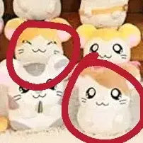 [BUNJANG] Hamtaro &amp; Nadie (Hamtaro) Plush Dolls - Set / 방가방가 햄토리 햄타로+마이도군 누이구루미 인형 판매