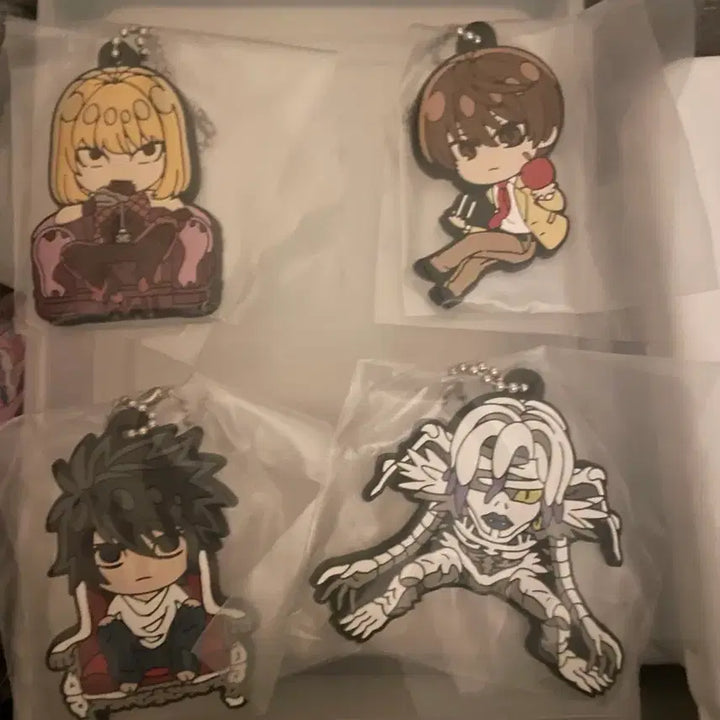 [BUNJANG] Death Note Rubber Strap Gacha Keyring Bundle Set / 데스노트 러버스트랩 가챠 키링