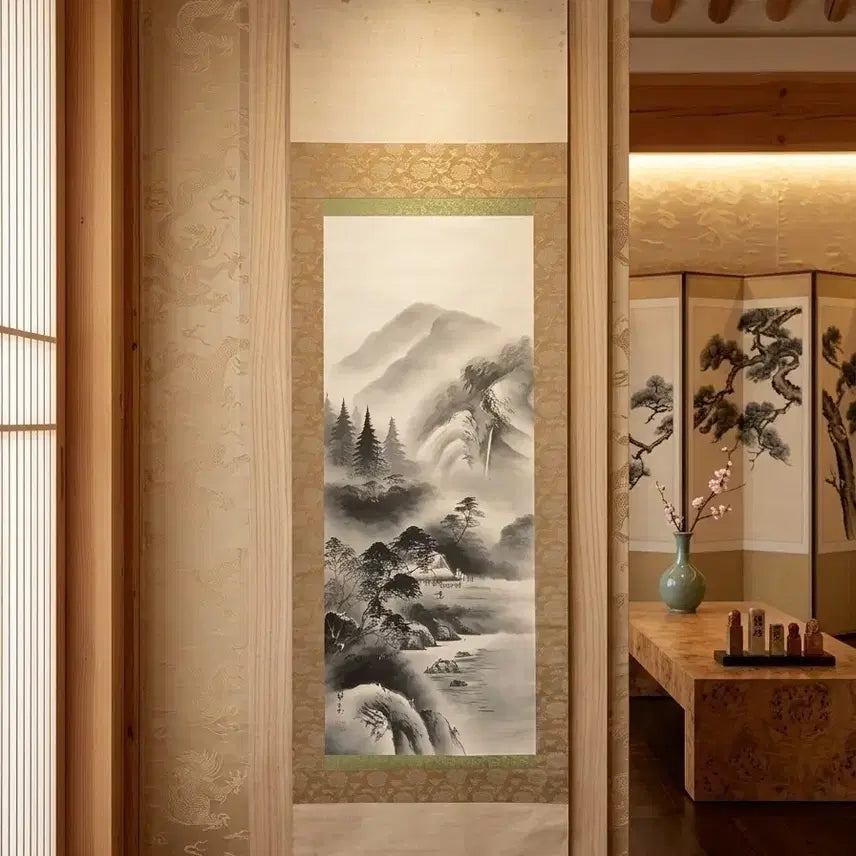 [BUNJANG] Japanese Landscape Scroll Painting / 일본 동양화 산수화 족자