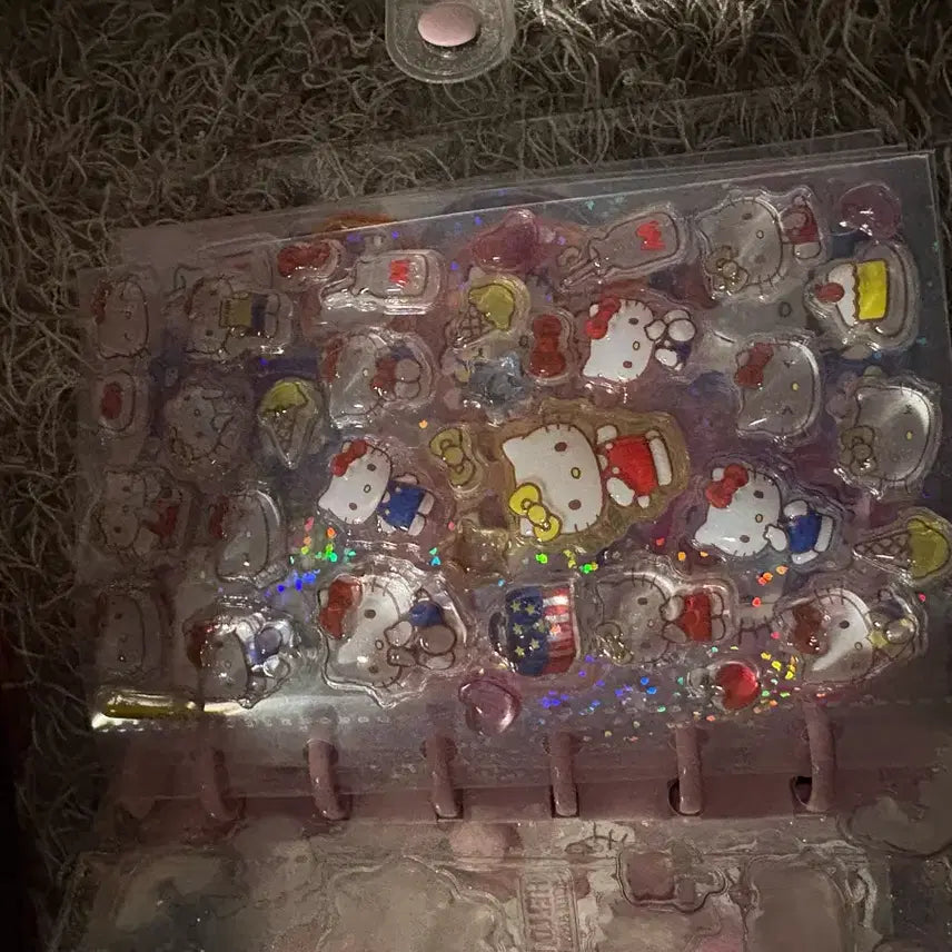 [BUNJANG] Hello Kitty Sticker Book &amp; Binder Set / 헬로키티 스티커북 바운더 세트