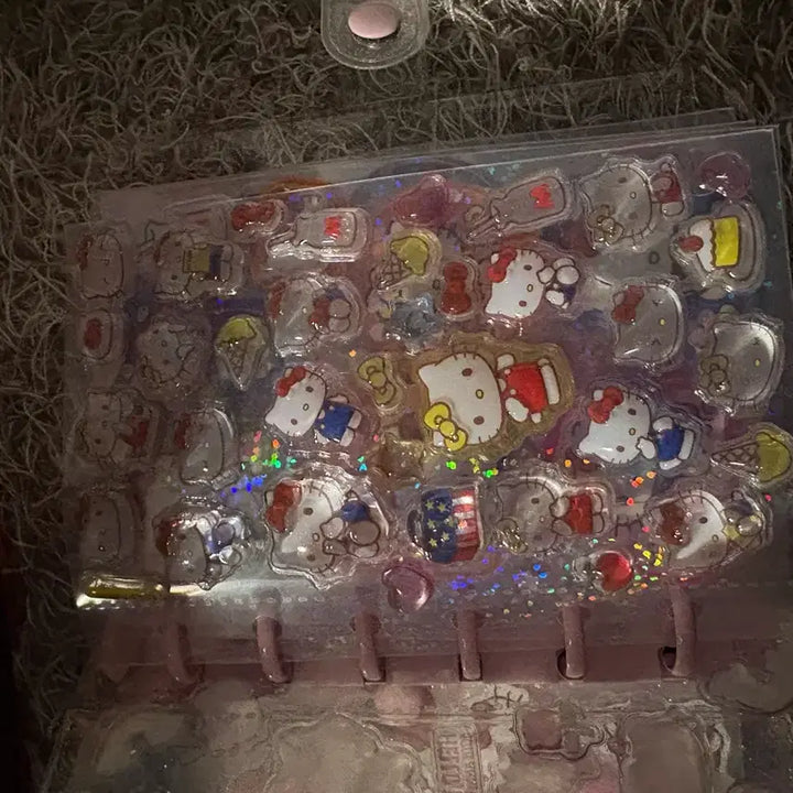 [BUNJANG] Hello Kitty Sticker Book &amp; Binder Set / 헬로키티 스티커북 바운더 세트