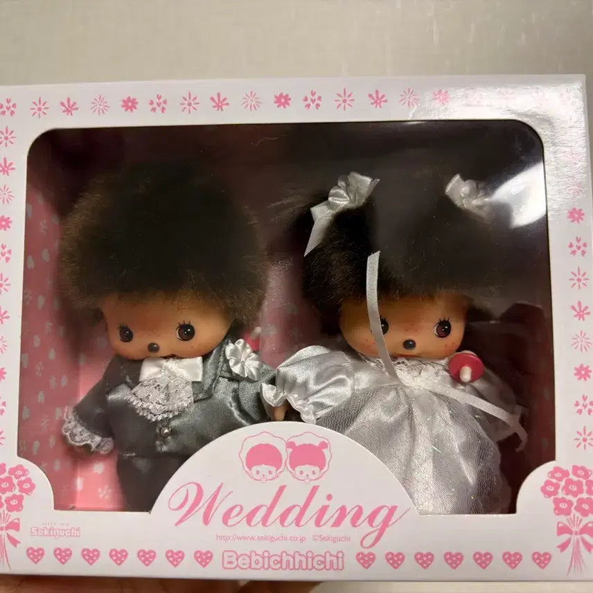 [BUNJANG] Monchhichi Wedding Set - Authentic / 웨딩 몬치치 정품