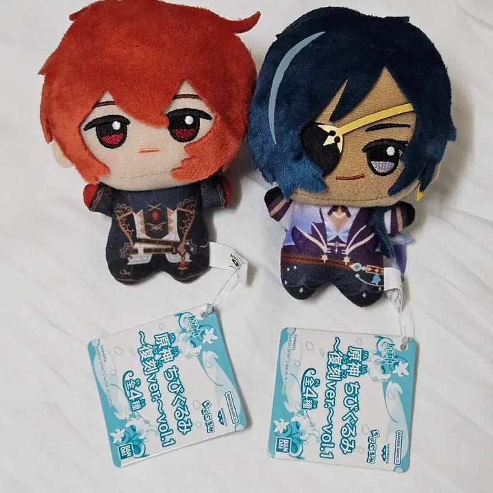 [BUNJANG] Genshin Impact Diluc Kaeya Chibi Plush Set / 원신 다이루크 케이아 치비구루미 누이구루미 누이 인형 세트