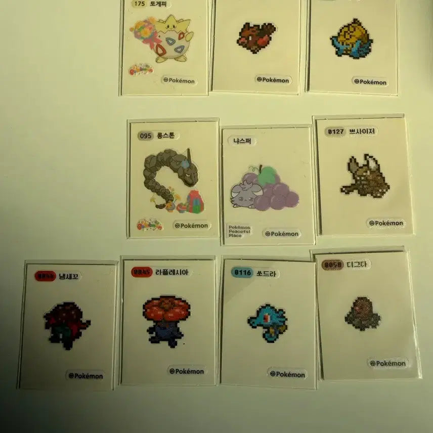 [BUNJANG] Pokemon Pixel Sticker / 포켓몬 픽셀 띠부씰