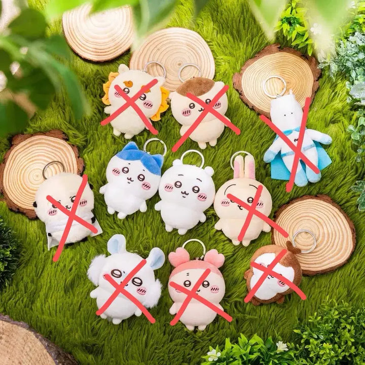 [BUNJANG] Chiikawa Park Mini Mascot Keyring Hachiware / 치이카와파크 미니마스코트키링 하치와레 판매