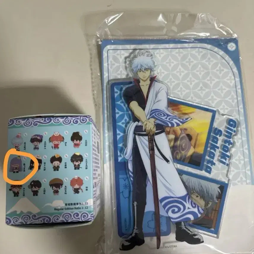 [BUNJANG] Gintama Gintoki Flashback Acrylic Stand &amp; Ayame Sarutobi "Kong-noon" Bundle Set / (반택포 2.7)은혼 긴토키 플래시백 아크릴 스탠드 콩눈 사루토비 아야메 일괄