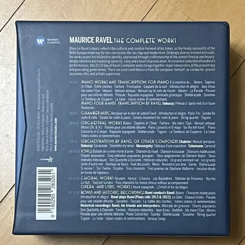 [BUNJANG] Maurice Ravel The Complete Works 21 CD Box Set / 모리스 라벨 작품 전집 (Maurice Ravel - The Complete Works, 21 CD Box Set)