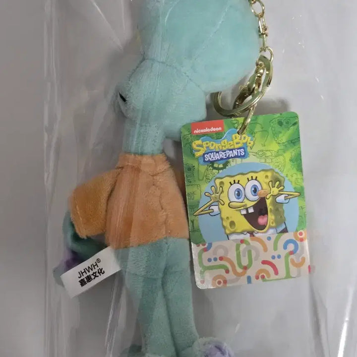 [BUNJANG] SpongeBob Squidward Keychain Plush / [새상품]스폰지밥 징징이 키링 인형