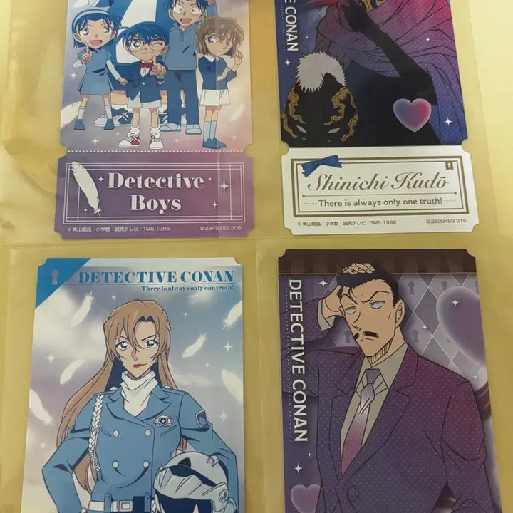 [BUNJANG] Detective Conan Ticket-Like Collection Set / 명탐정코난 티켓 라이크 컬렉션 4장 일괄판매