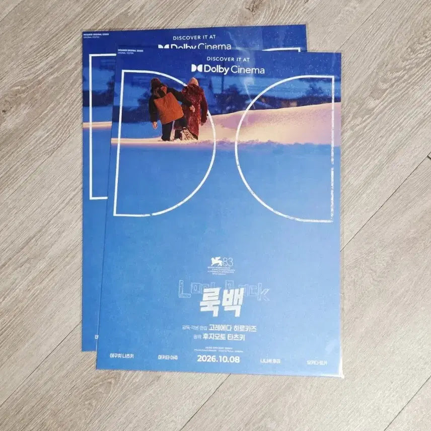 [BUNJANG] Look Back Dolby Cinema Poster A3 / 룩백 돌비시네마 포스터 A3 돌비포스터 Dolby