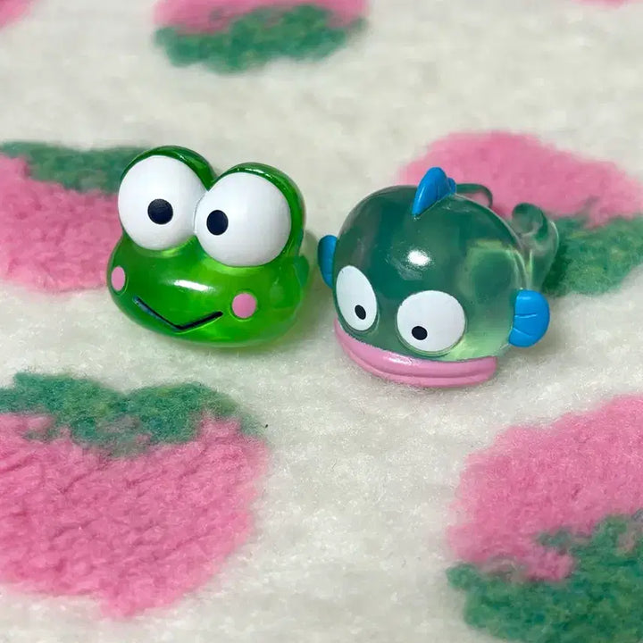 [BUNJANG] Sanrio Ring Gacha Clear Version Keropi Hangyodon Bundle Set / 일괄) 산리오 반지 가챠 클리어 버전 케로피 한교동 판매