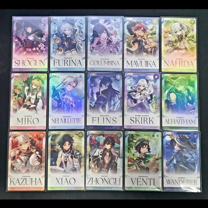 [BUNJANG] HoyoVerse 2026 Genshin Impact Fortune Set / 호요랜드 2026 원신 점괘 세트 콜롬비나 푸리나 라이덴 종려 벤티 나히다 마비카 플린스 방랑자 소 느비 스커크 알하이탐 두린 야에 미코