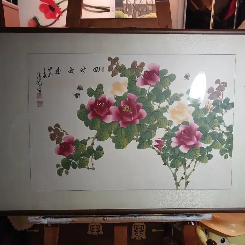 [BUNJANG] Hwajodo Painting Framed Art / 화조도 액자