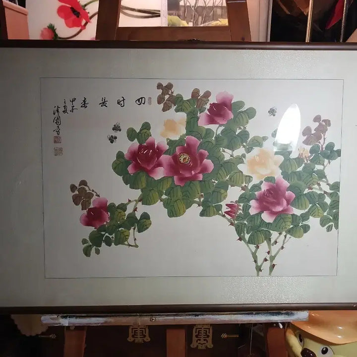 [BUNJANG] Hwajodo Painting Framed Art / 화조도 액자