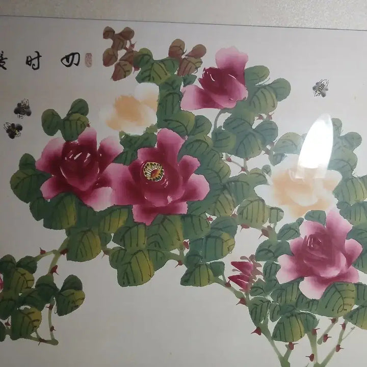 [BUNJANG] Hwajodo Painting Framed Art / 화조도 액자