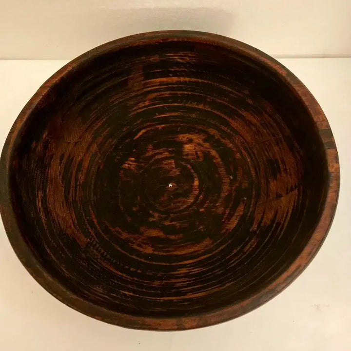 [BUNJANG] Antique Korean Traditional Solid Wood Hamjipbak (3-Piece Set) / 고미술품]옛날 전통 통나무 함지박 (목함지 3종 세트)입니다