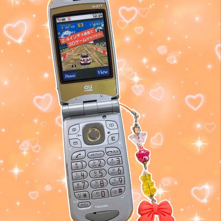 [BUNJANG] Sanyo Orange-Yellow Folder Phone Mock-up Phone / 산요폰 오렌지옐로우 폴더폰 목업폰 모형폰