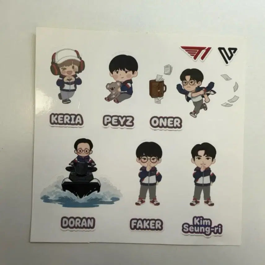 [BUNJANG] Kim Seungri T1 Limited Edition Collaboration Sticker / 김승리 t1m T1 한정판 콜라보 스티커