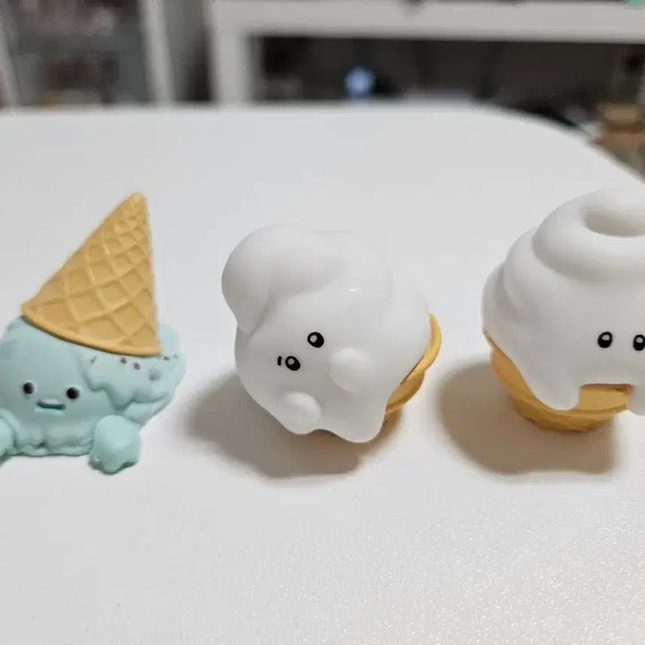 [BUNJANG] Melting Ice Cream Figure 3-Piece Set / 녹는 아이스크림 피규어 3종 세트