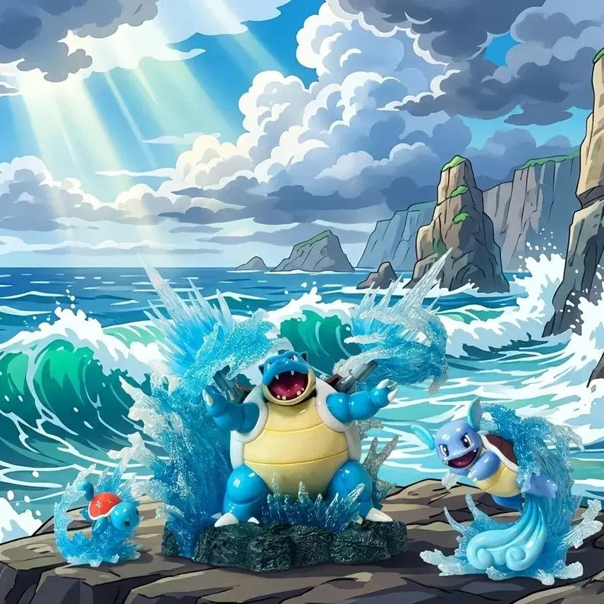 [BUNJANG] Pokemon Scale World DM Blastoise Evolution Set / 포켓몬스터  스케일월드 DM 거북왕  진화셋 택포