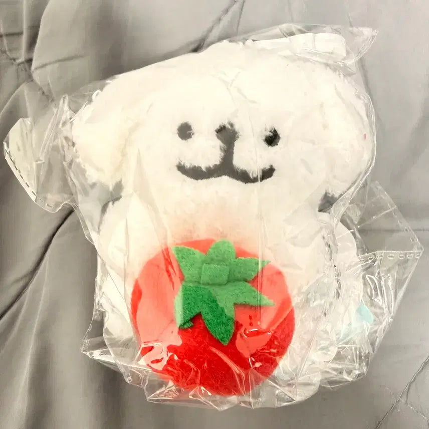 [BUNJANG] Unsealed Maltese Retriever Tomato Plush Keychain / 미개봉 몰티즈 리트리버 토마토 인형 키링
