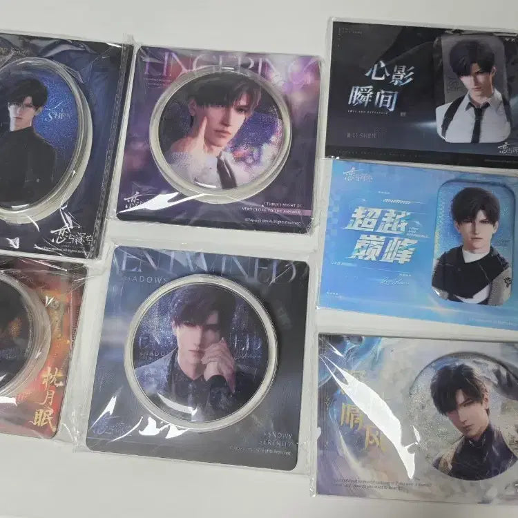 [BUNJANG] Love &amp; Deepspace Seo-eon Can Badge Bundle Set / 일괄) 이서언 캔뱃지 러브앤딥스페이스  럽딥