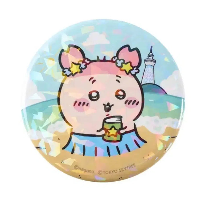 [BUNJANG] Chiikawa Skytree Crab Can Badge / 치이카와 스카이트리 카니 캔뱃지 판매합니다