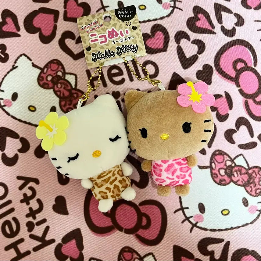 [BUNJANG] Sanrio Nicu Nui Tanning Leopard Kitty Mascot / 산리오 니코누이 태닝 호피 레오파드 자석 키티 미미 마스코트