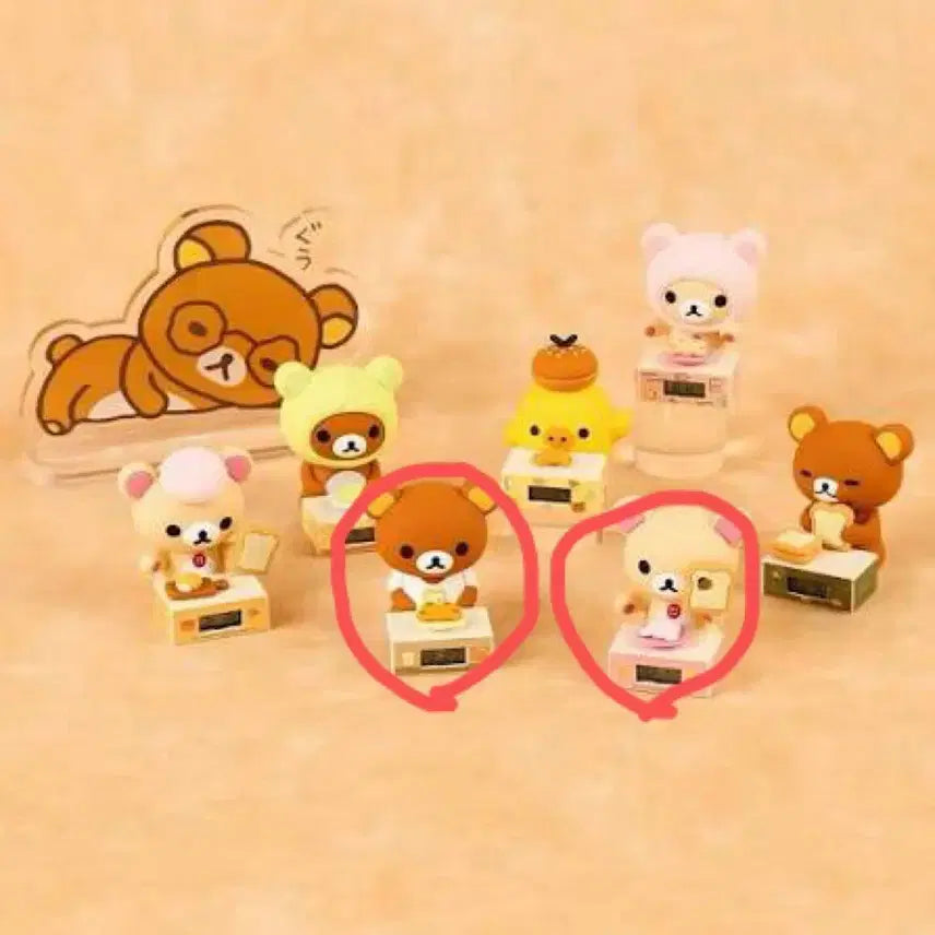 [BUNJANG] Rilakkuma Bakery Series Clock Figures Bundle Set / 리락쿠마 베이커리 시리즈 시계 피규어 일괄 판매