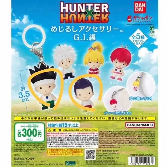 [BUNJANG] Hunter x Hunter Grid Island Medallion Gon &amp; Laser Bundle Set / 헌헌 그리드 아일랜드 메지루시 곤 레이저 일괄