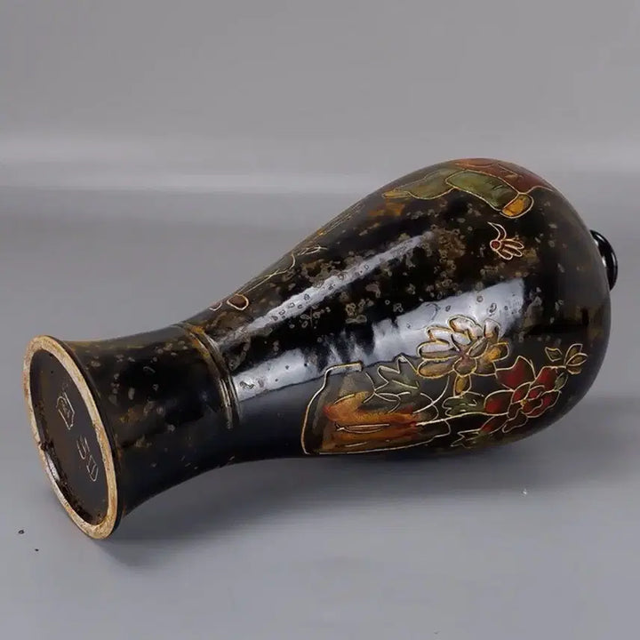 [BUNJANG] Antique Ceramic Vase with Floral Pattern / 앤틱 꽃문양 도자기 화병