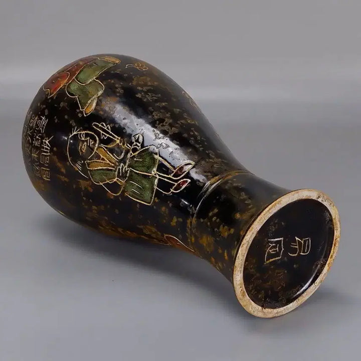 [BUNJANG] Antique Ceramic Vase with Floral Pattern / 앤틱 꽃문양 도자기 화병
