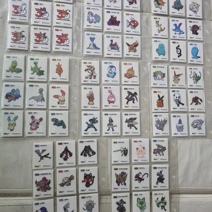 [BUNJANG] Pokemon Season 5 Sticker Set / 포켓몬 시즌5 띠부씰 전종