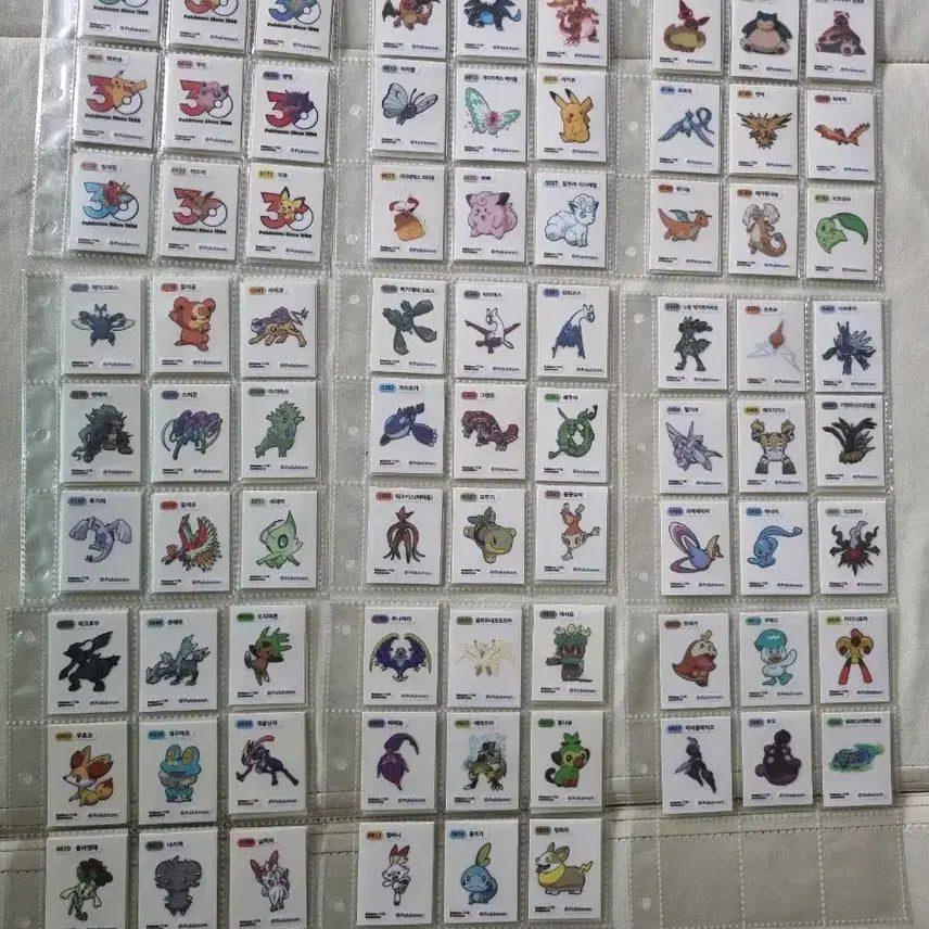 [BUNJANG] Pokemon Season 5 Sticker Set / 포켓몬 시즌5 띠부씰 전종
