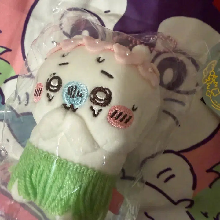 [BUNJANG] Chikawa "Seasick" Mascot Keychain Plush (Official) / 현물/미개봉/용치마정품/바로발송 인어섬 배멀미 치이카와 마스코트 키링 인형 멀미치이