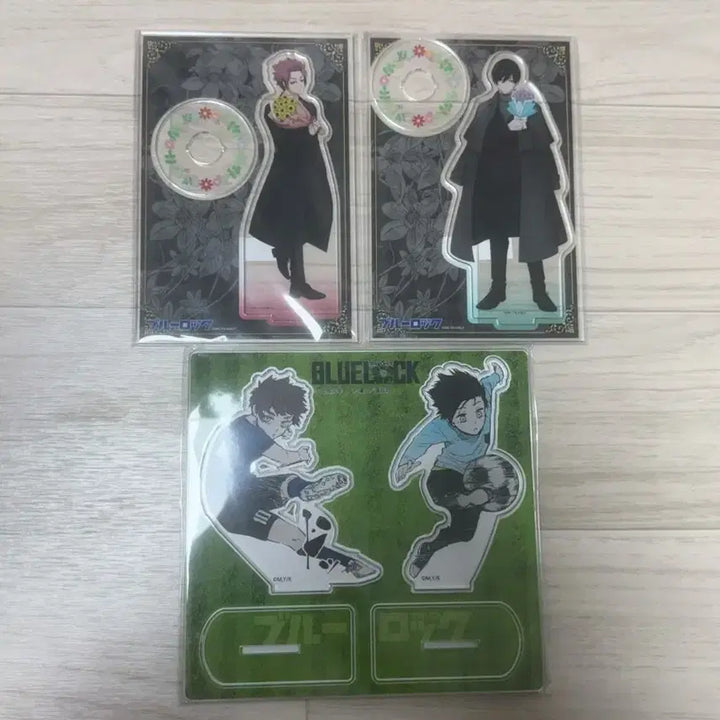 [BUNJANG] Blue Lock Rin Itoshi &amp; Sae Acrylic Standees Bundle Set / 블루록 이토시 린 &amp; 사에 아크릴