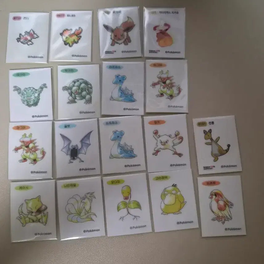 [BUNJANG] Pokemon Stickers Bundle Set / 포켓몬 띠부씰 팔아요